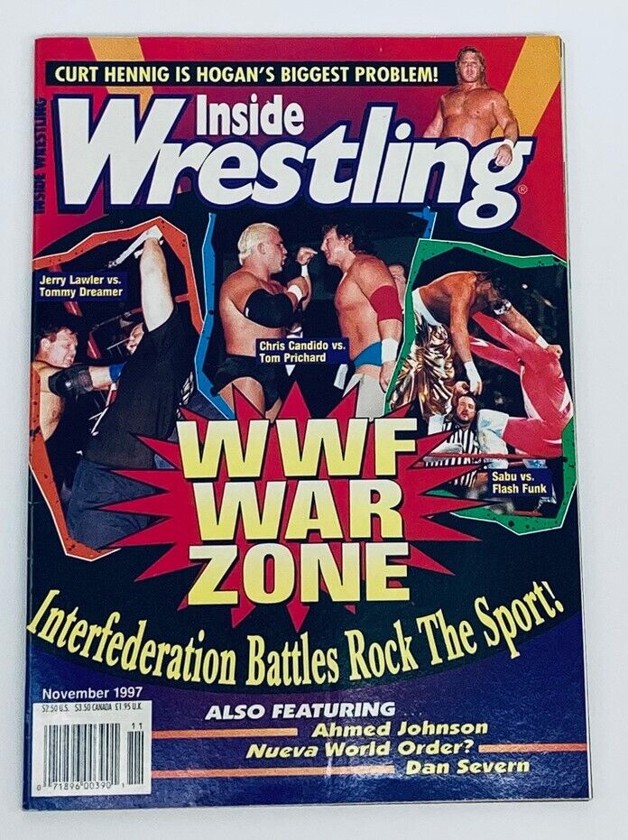 Inside Wrestling Magazine November 1997 Chris Candido vs Tom Prichard No Label