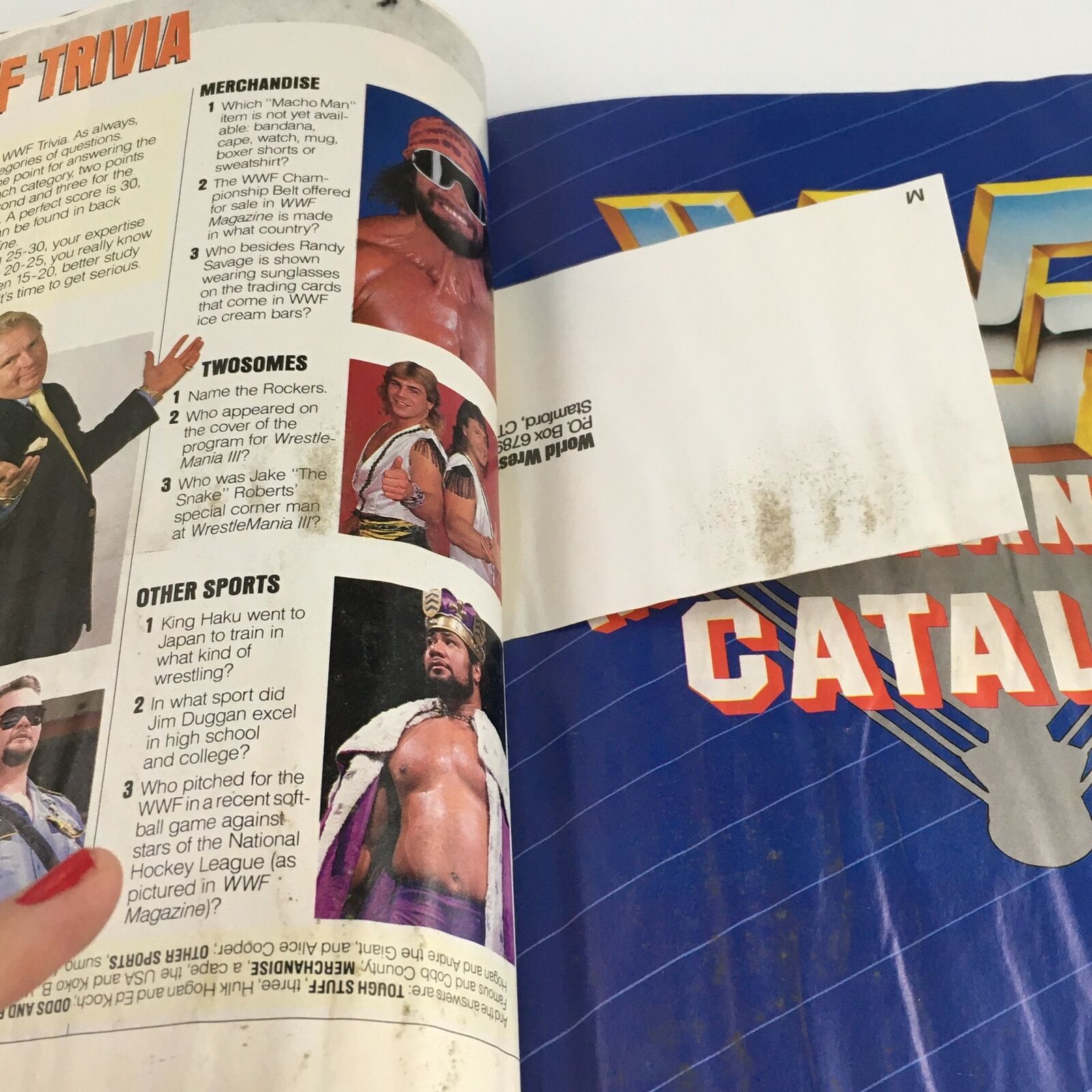 WWF Magazine January 1989 Hulk Hogan & Hercules & Jake The Snake, No Label