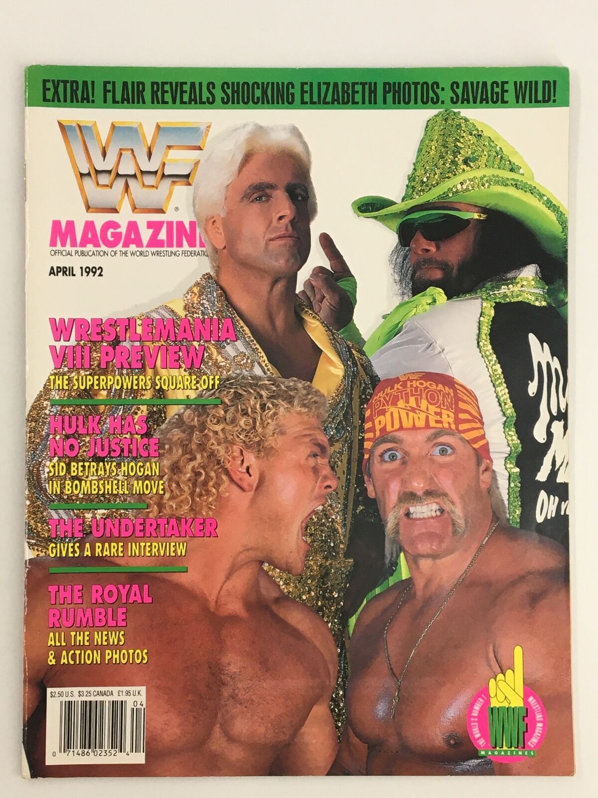 VTG WWF Magazine April 1992 Hulk Hogan, The Undertaker and The Royal Rumble