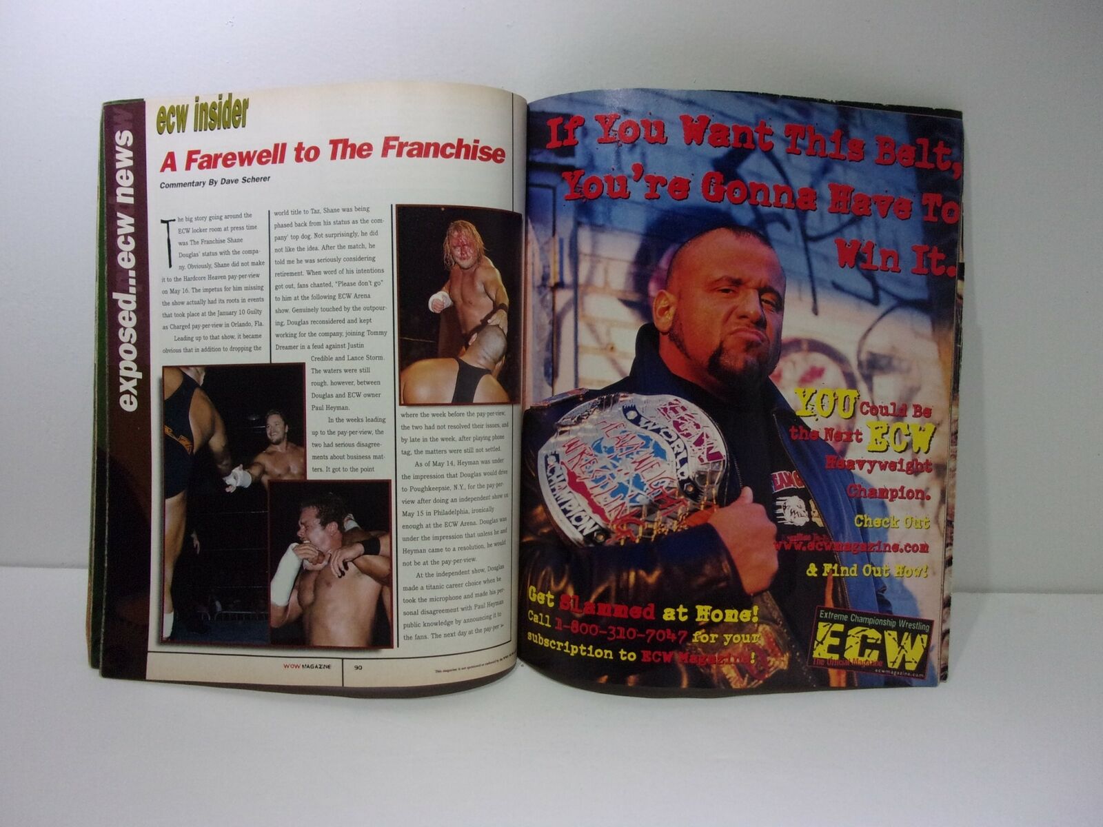 World of Wrestling WOW Magazine Sting To Hell and Back