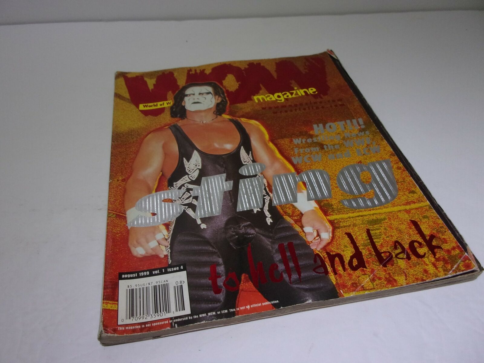 World of Wrestling WOW Magazine Sting To Hell and Back