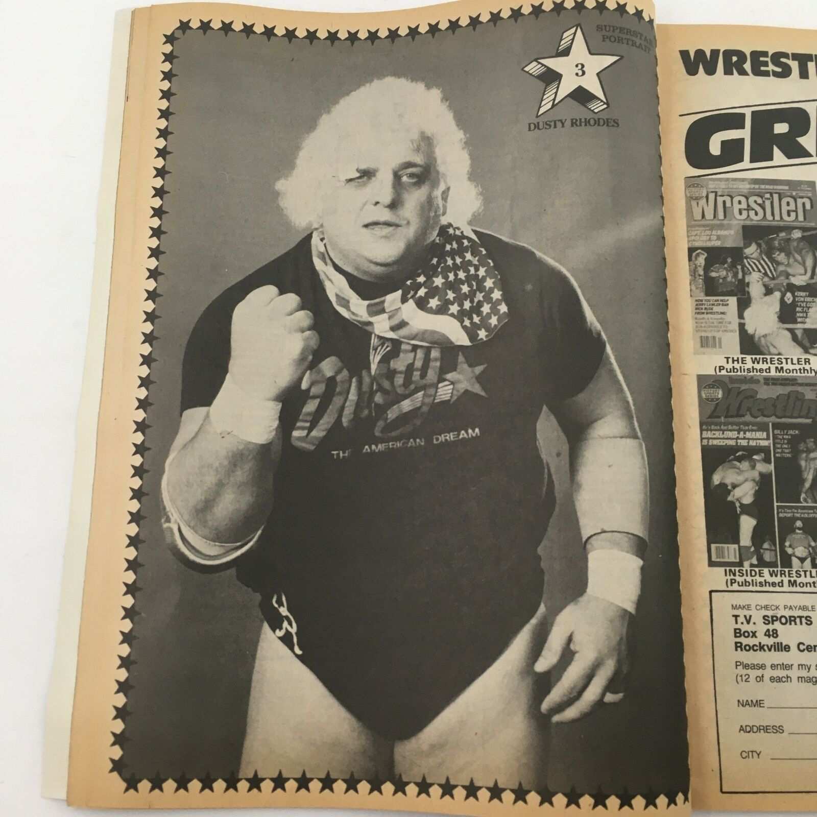 Wrestling Superstars Magazine Summer 1985 Hulk Hogan, Jim Garvin & Dusty Rhodes