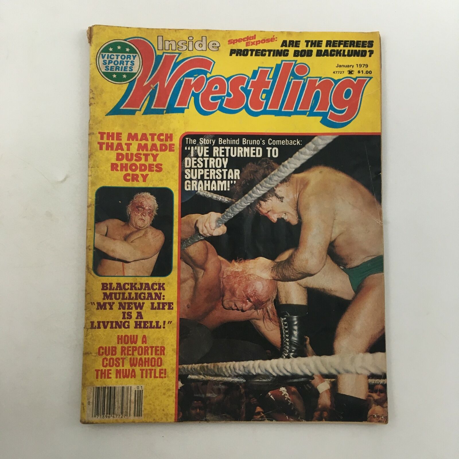 Inside Wrestling Magazine January 1979 Bruno Sammartino Returns and Dusty Rhodes