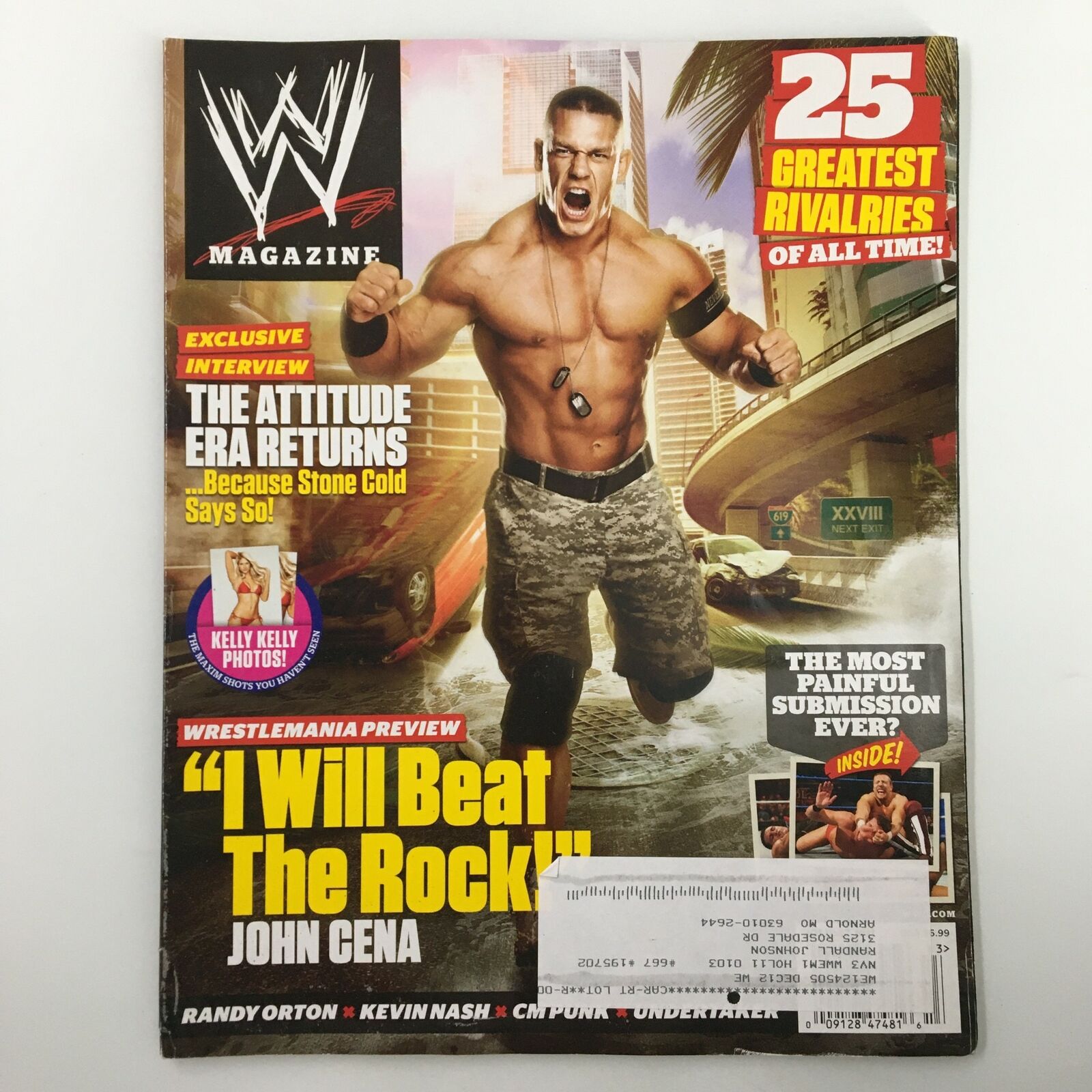 WWE Magazine Holiday 2011 John Cena, Randy Orton, Kevin Nash & CM Punk