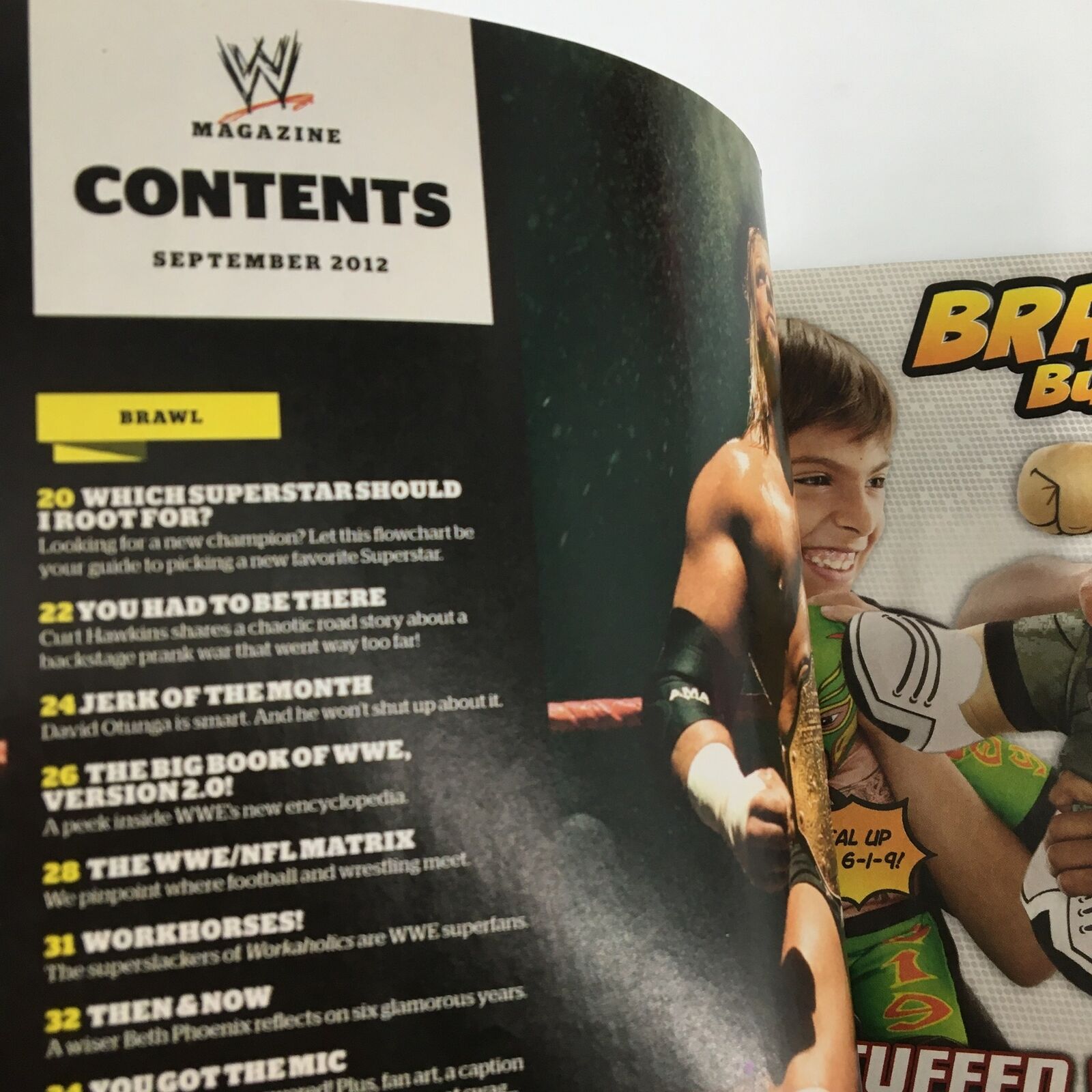 WWE Magazine September 2012 Rey Mysterio, Triple H, Daniel Byran & Booker T