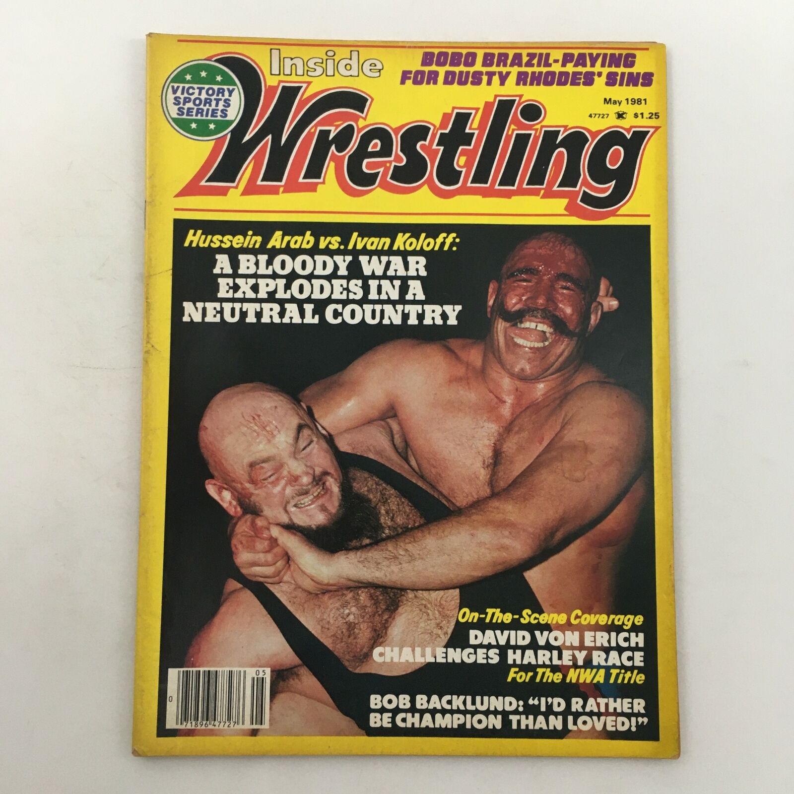 Inside Wrestling Magazine May 1981 Hussein Arab vs Ivan Koloff Bloody War