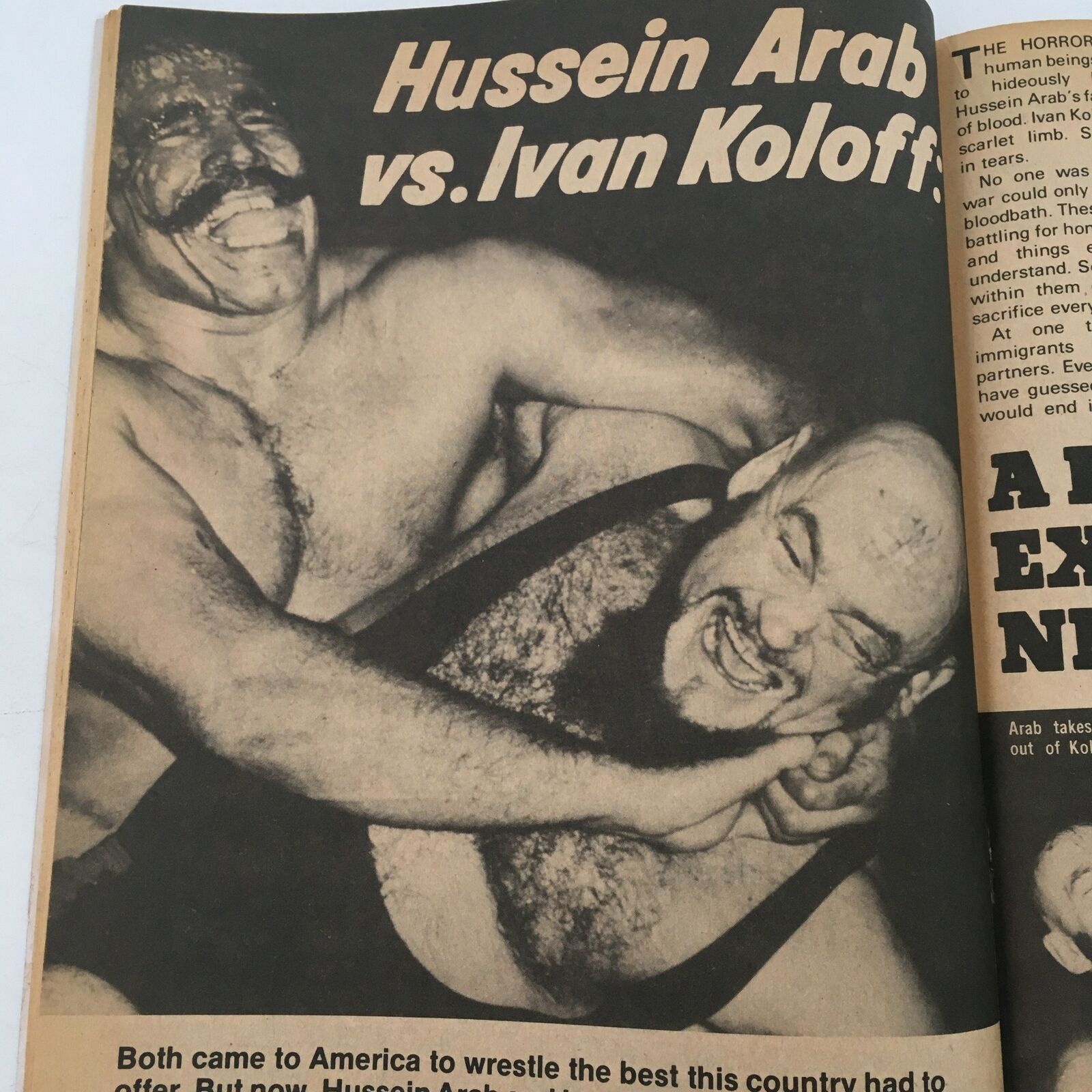 Inside Wrestling Magazine May 1981 Hussein Arab vs Ivan Koloff Bloody War