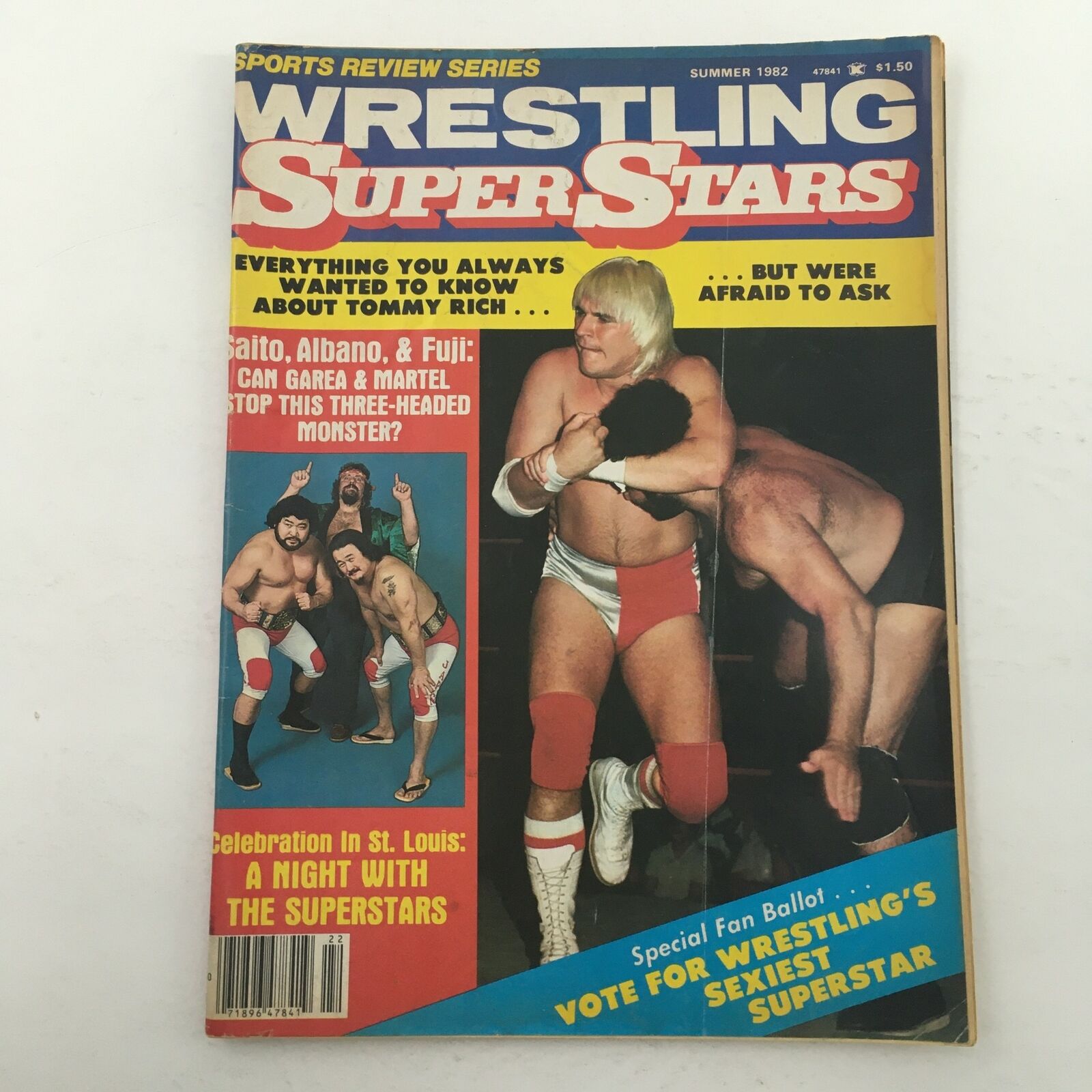 Wrestling Superstars Magazine Summer 1982 Greg Valentine and Tommy Rich