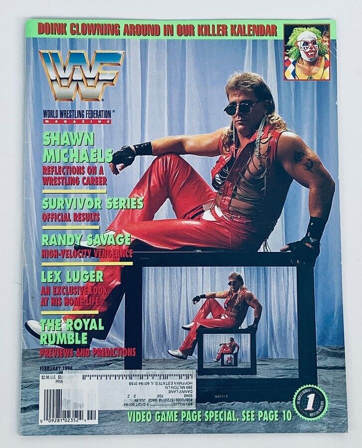 WWF World Wrestling Federation Magazine February 1994 Randy Savage, Lex Luger