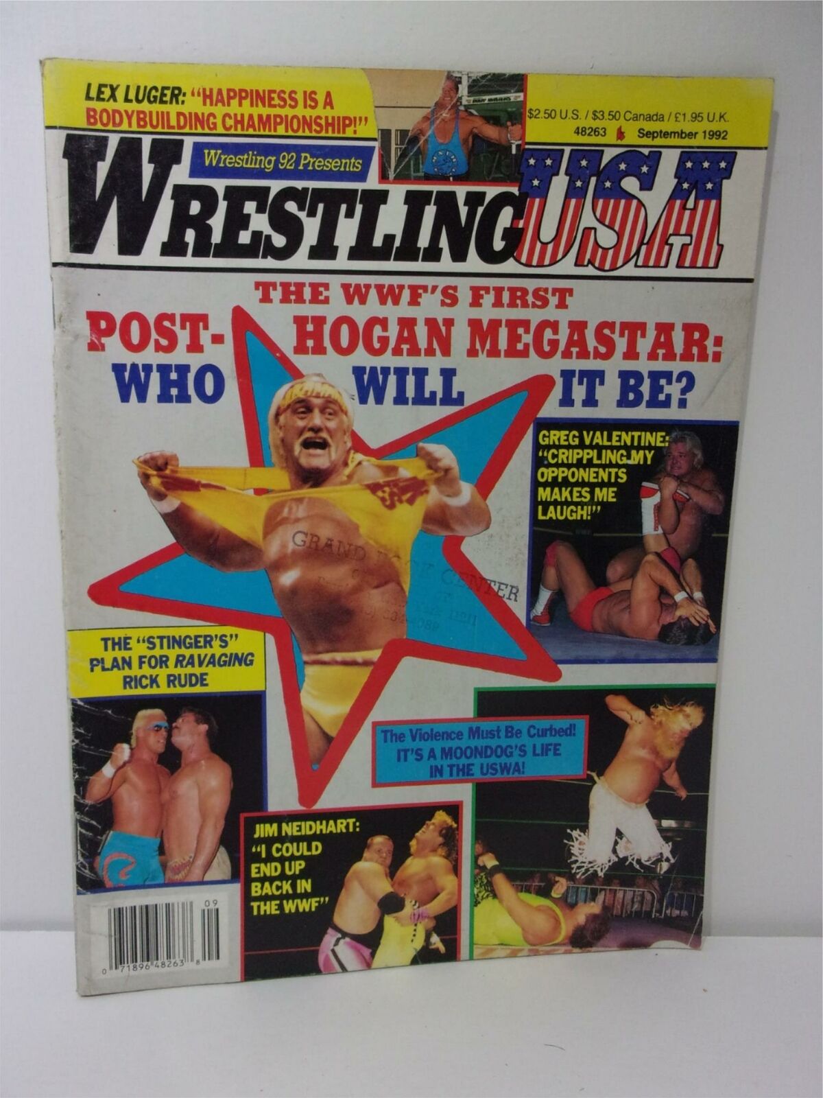 Wrestling USA Magazine: September 1992 - WWF's First Post Hogan Megastar