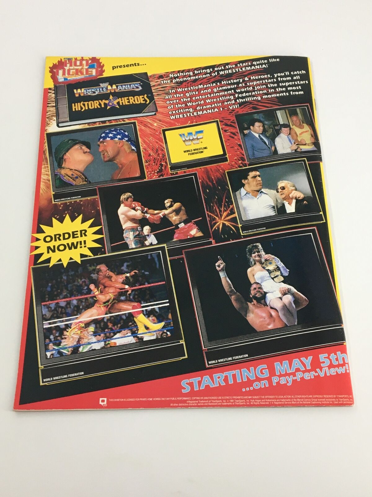 VTG WWF Magazine June 1991 Hulk Hogan, Ultimate Warrior and Jake the Snake