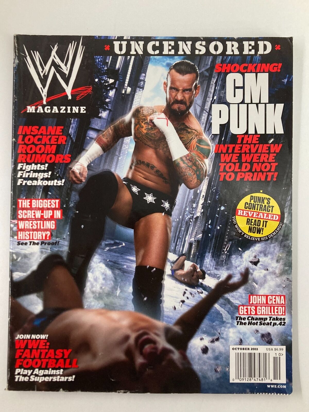 WWE Magazine October 2011 CM Punk The Interview & John Cena Gets Grilled