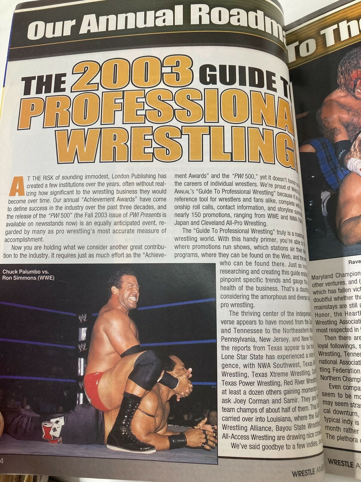 Wrestle America Magazine 2003 Dwayne The Rock Johnson & Cheetah Master No Label