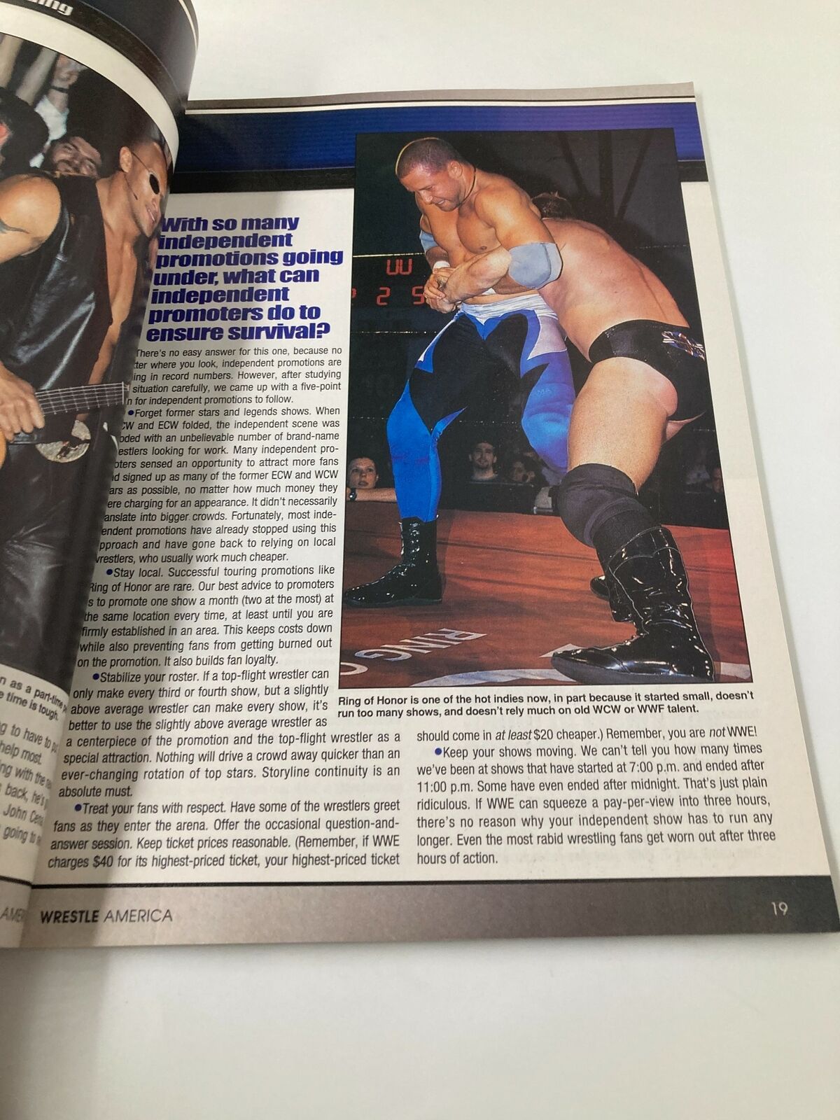 Wrestle America Magazine 2003 Dwayne The Rock Johnson & Cheetah Master No Label