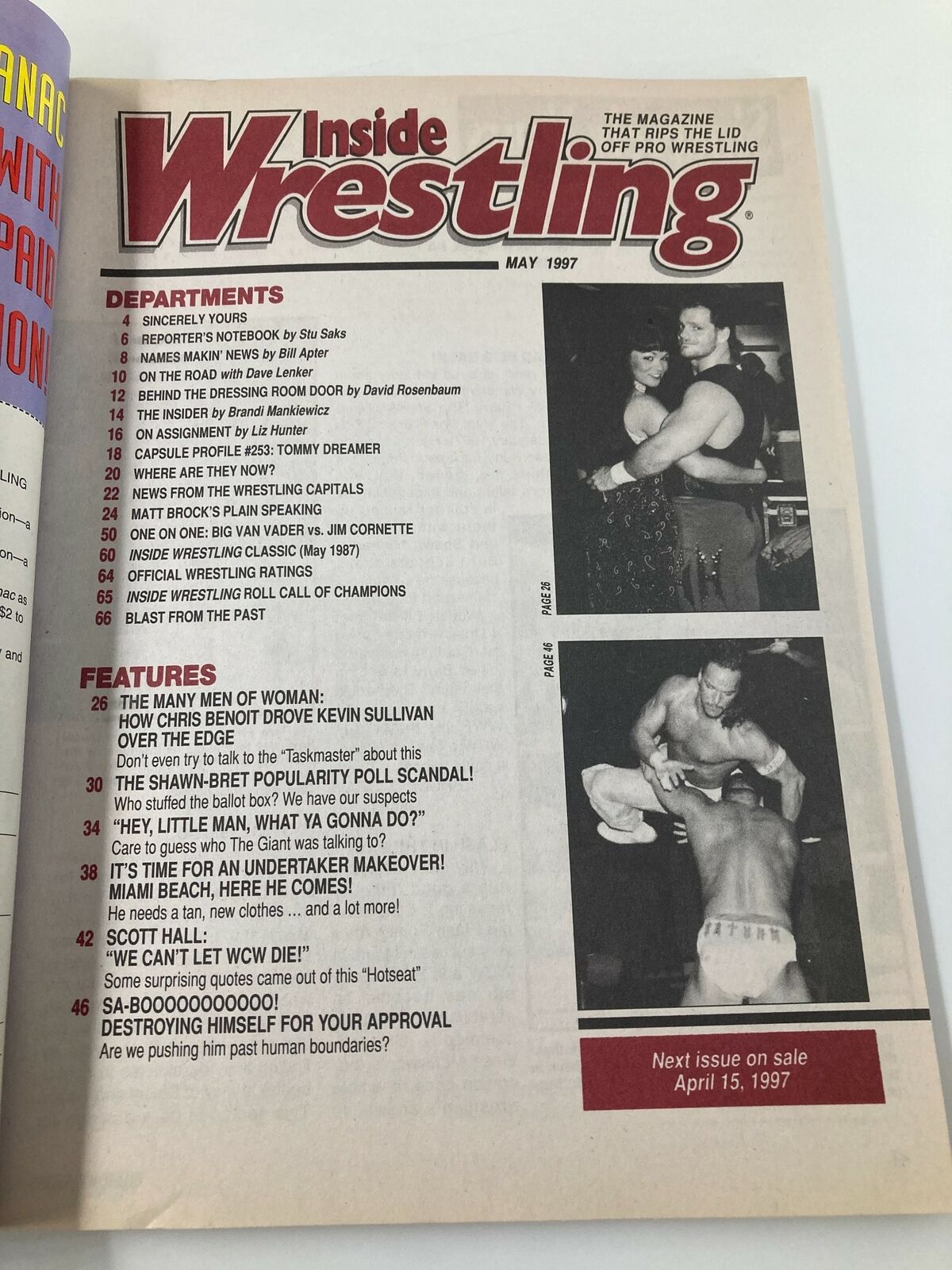 Inside Wrestling Magazine May 1997 The Giant and Hulk Hogan No Label VG