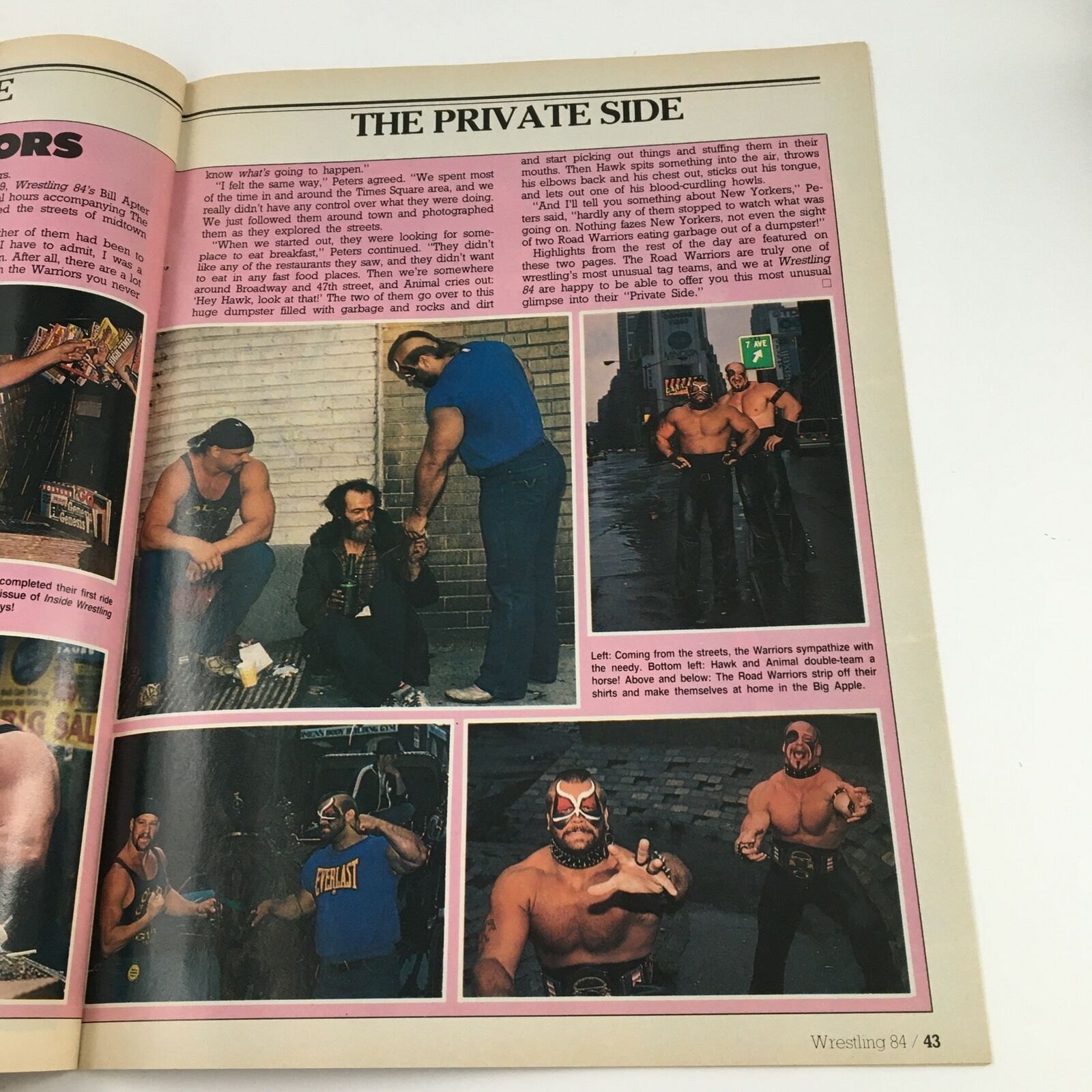 Wrestling Magazine 1984 Ric Flair Michael Hayes Ric Steamboat No Label