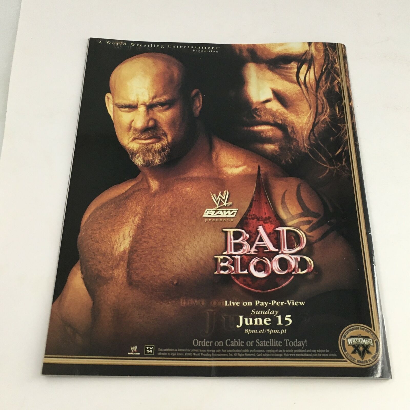 WWE Raw Magazine June 2003 Sable, Triple H & Bill Goldberg, No Label VG