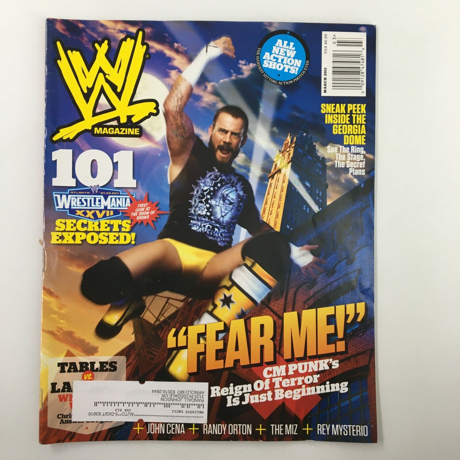 WWE Magazine March 2011 CM Punk's Reign of Terror Is Just Beginning