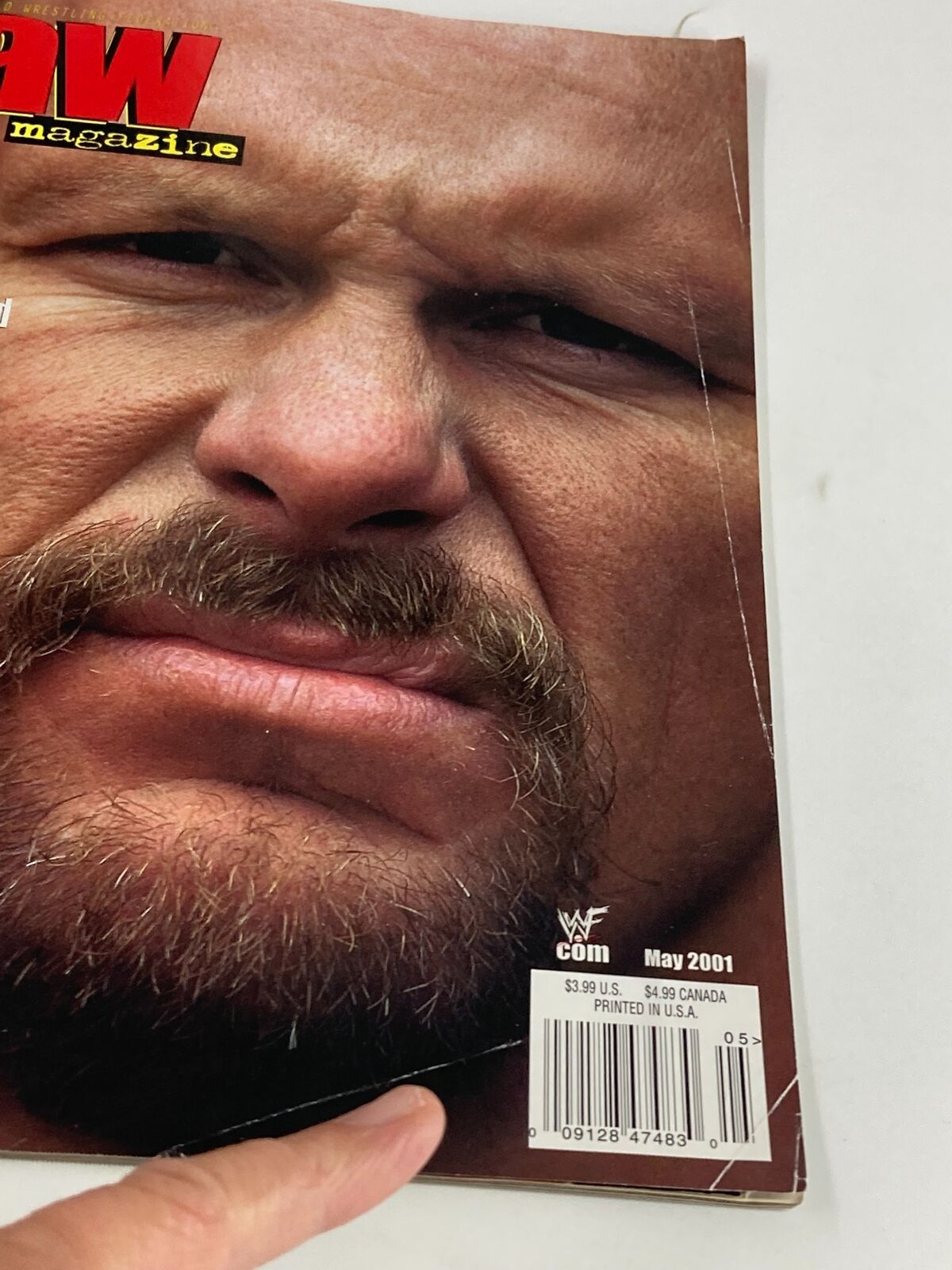 WWF Raw Magazine May 2001 Stone Cold Steve Austin Interview w Poster No Label