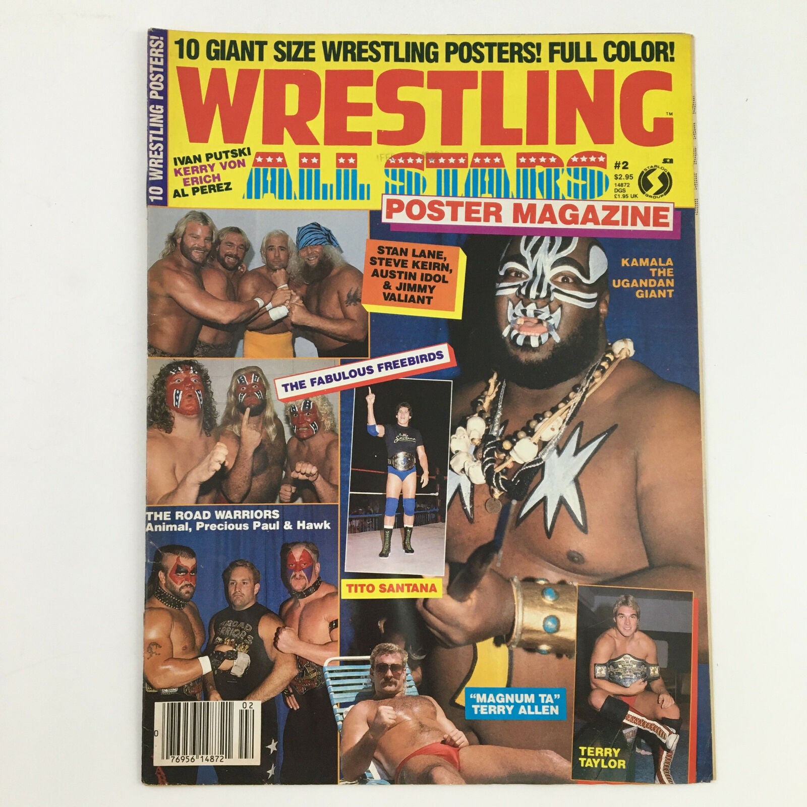 Wrestling All Star Poster Magazine #2 Kamala Ugandan Giant, No Posters Inside