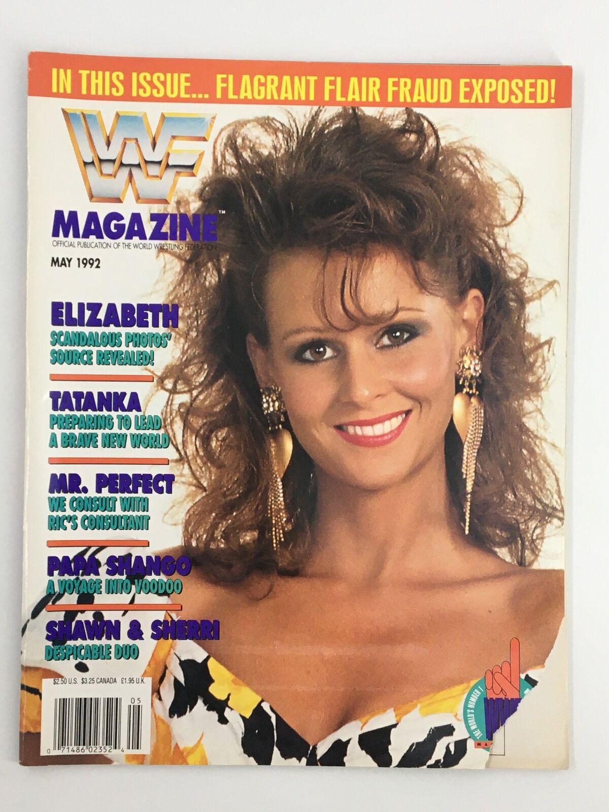 VTG WWF Magazine May 1992 Miss Elizabeth, Tatanka and Hulk Hogan No Label