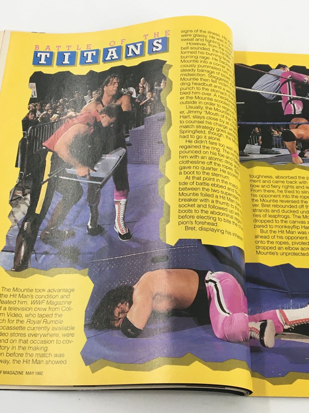 VTG WWF Magazine May 1992 Miss Elizabeth, Tatanka and Hulk Hogan No Label