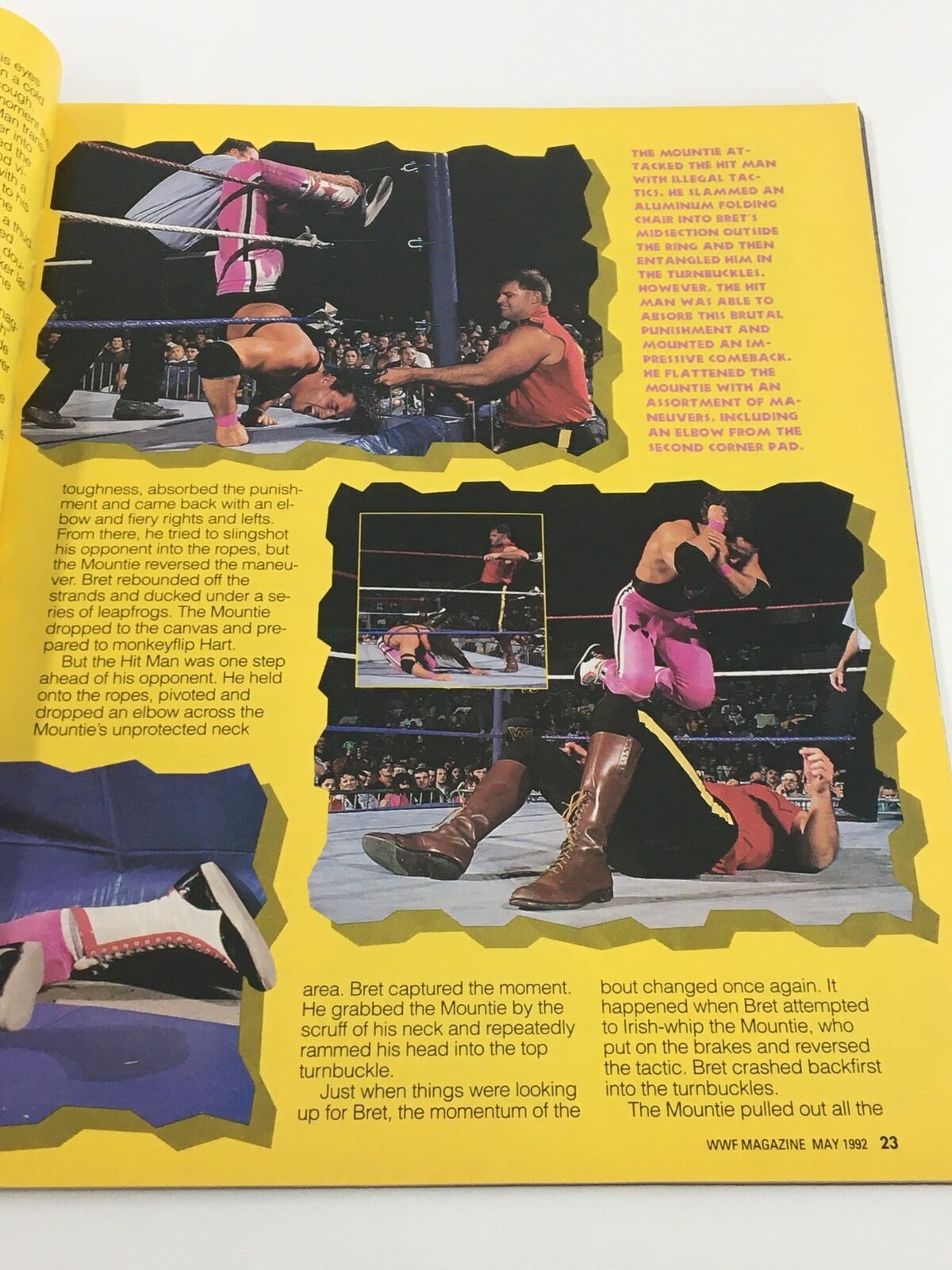 VTG WWF Magazine May 1992 Miss Elizabeth, Tatanka and Hulk Hogan No Label