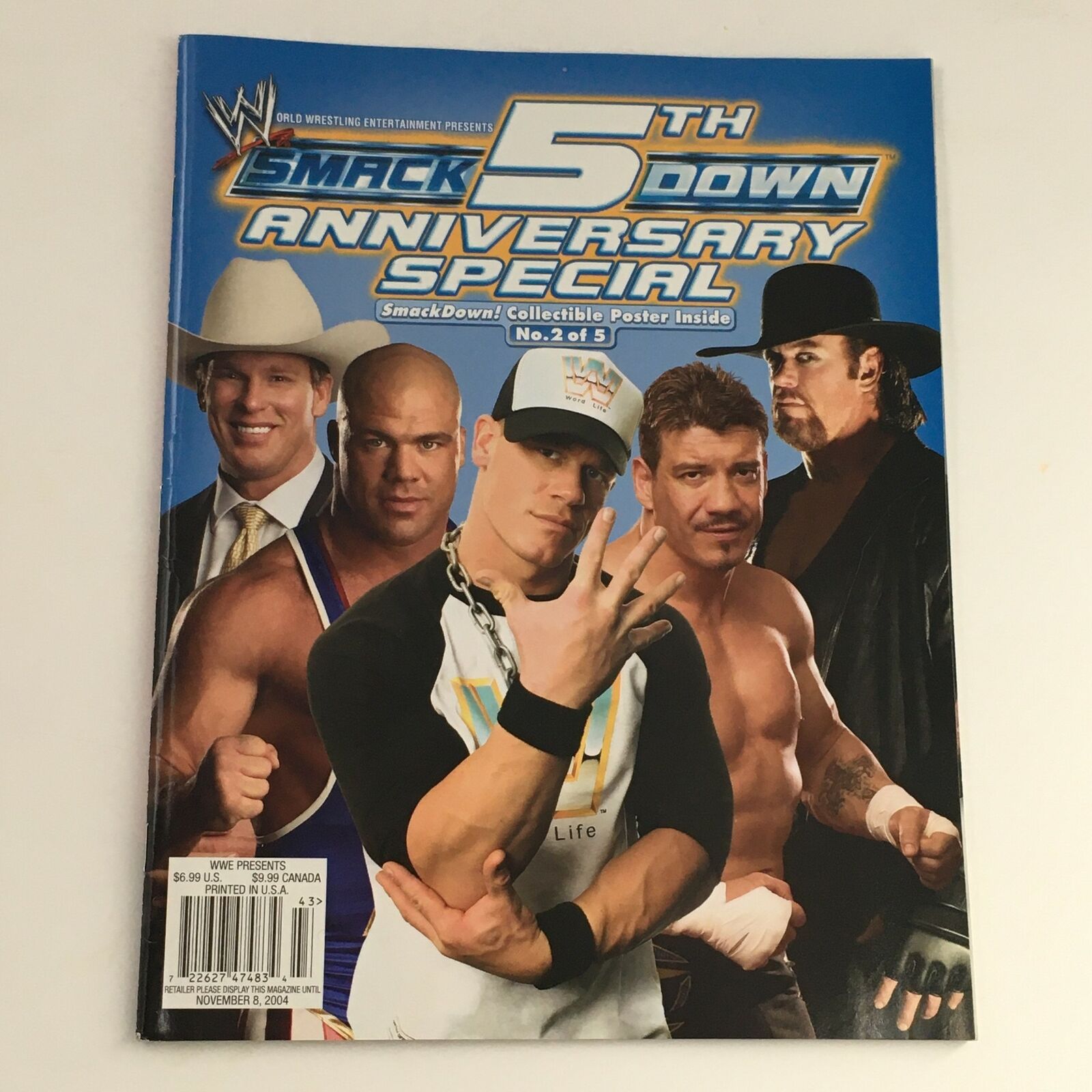 WWE Smack Down Magazine November 2004 John Cena, The Undertaker, No Label VG