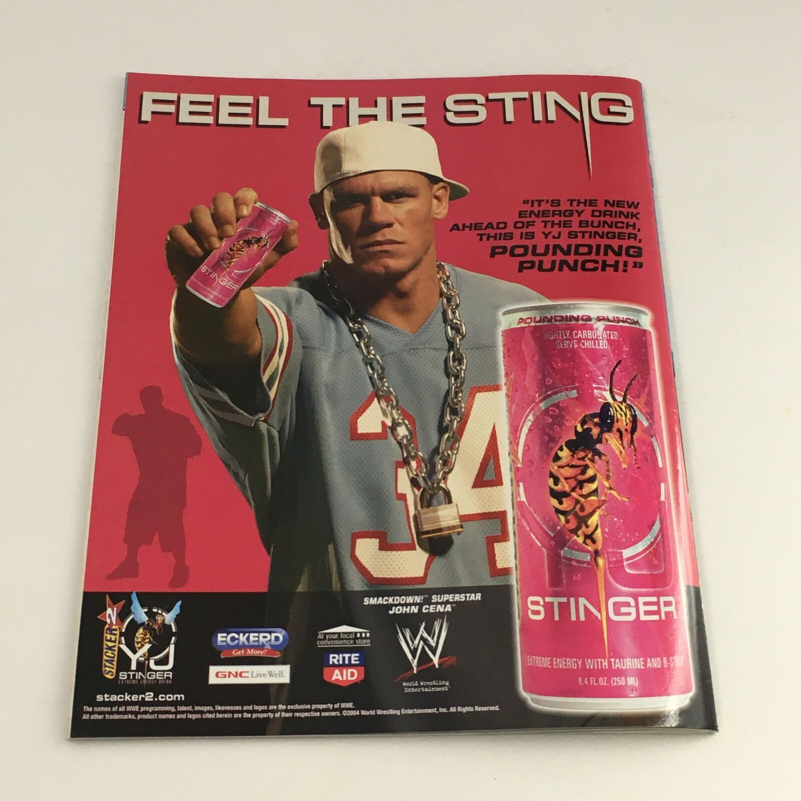 WWE Smack Down Magazine November 2004 John Cena, The Undertaker, No Label VG