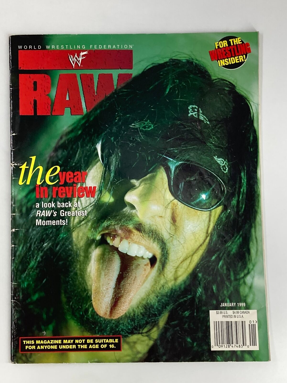 WWF Raw Magazine January 1999 The Brood's Lifestyle No Poster No Label