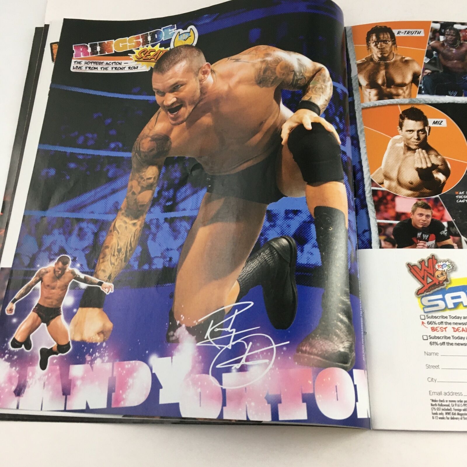 WWE Kids Magazine Summer 2011 John Cena, Edge, Rey Mysterio, Kane, No Label