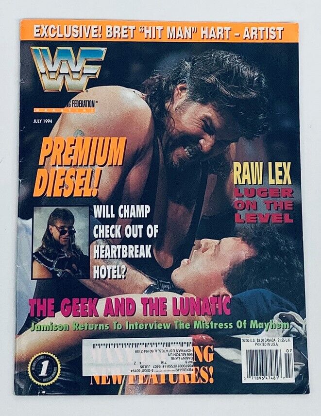 WWF World Wrestling Federation Magazine July 1994 Shawn Michaels, Lex Luger