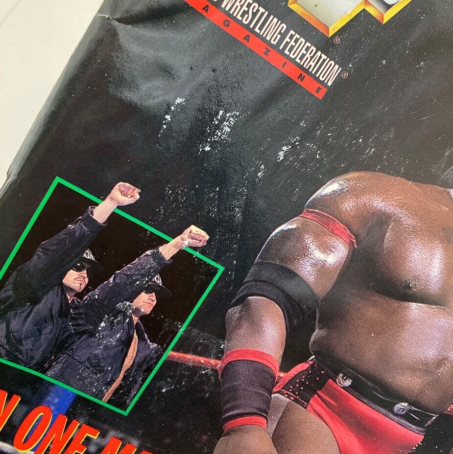 WWF World Wrestling Federation Magazine March 1997 Ahmed Johnson w Poster