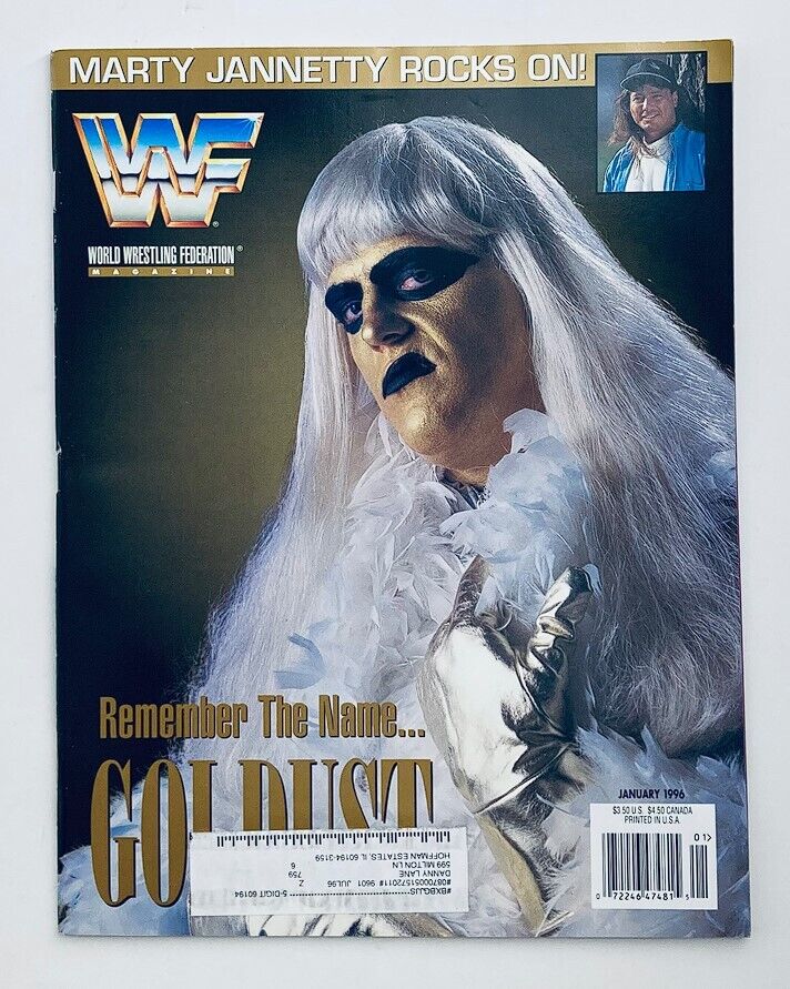 WWF World Wrestling Federation Magazine January 1996 Goldust w Poster