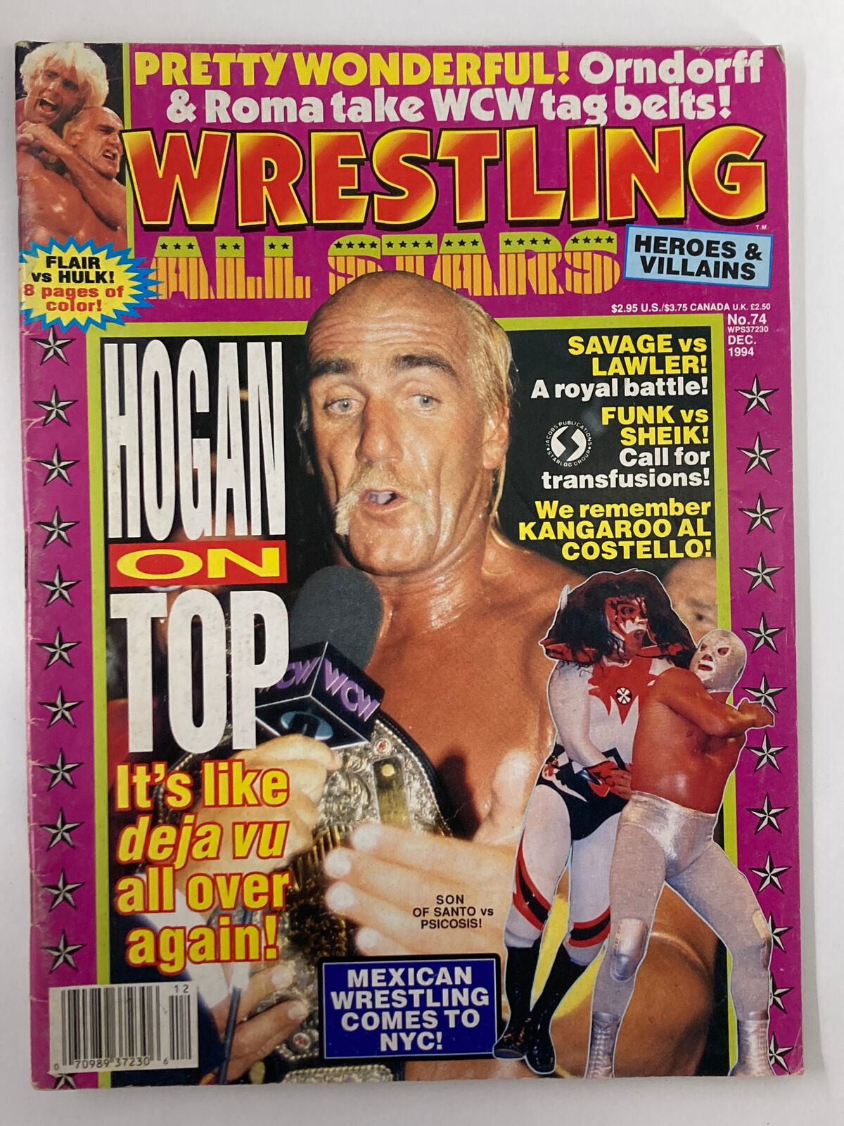 Wrestling All Star Magazine #17 December 1994 Hulk Hogan & Randy Savage No Label