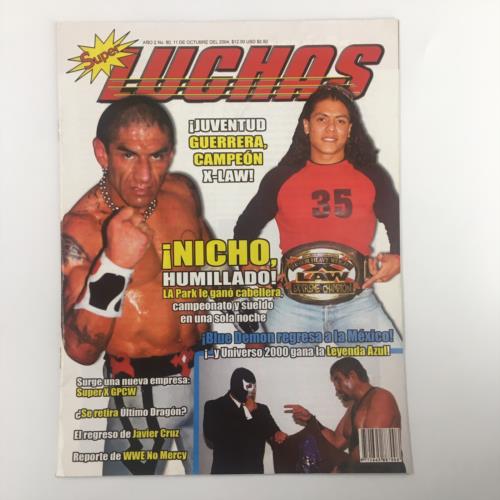 Super Luchas Magazine October 2004 Guerrera Campeon X-Law No Label VG