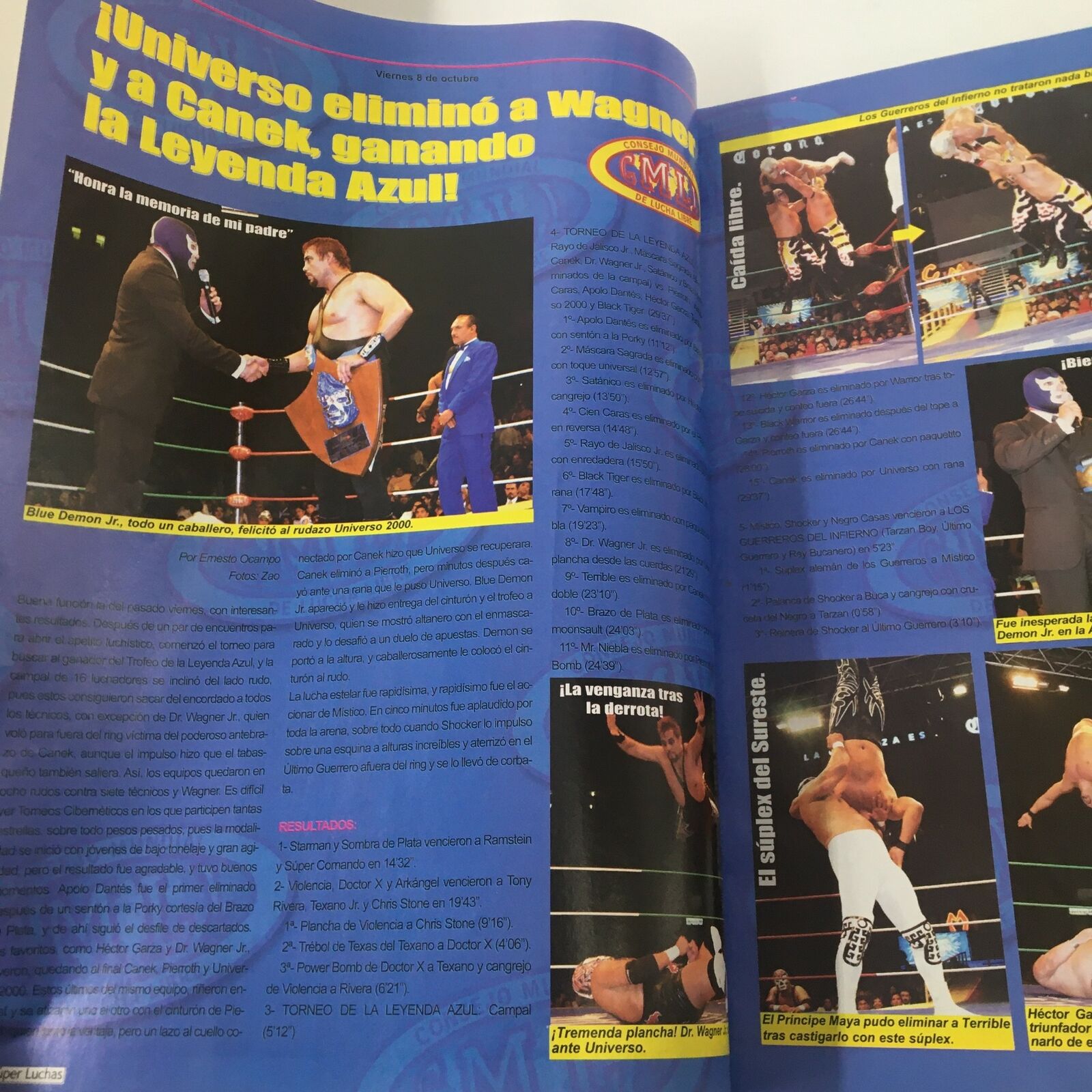 Super Luchas Magazine October 2004 Guerrera Campeon X-Law No Label VG