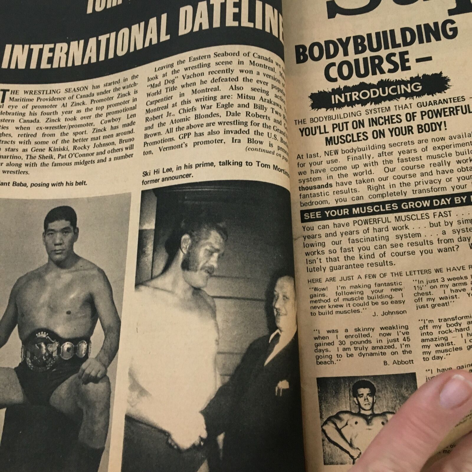 Wrestling Guide Magazine December 1972 Karl Von Hess & Frankie Laine, No Label