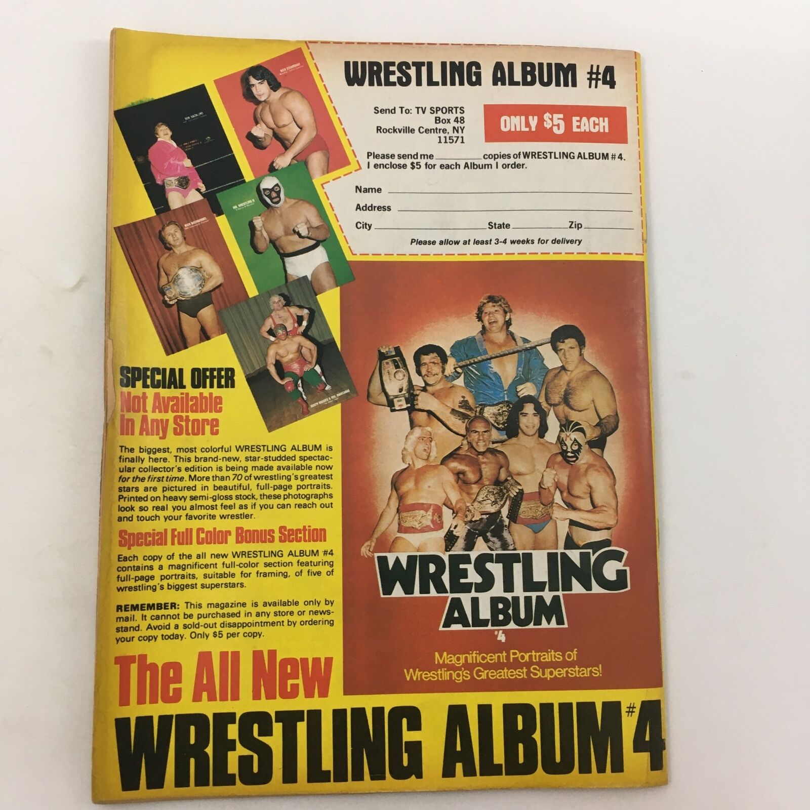 The Wrestler Magazine November 1981 Andre the Giant Return & Ken Patera Claims