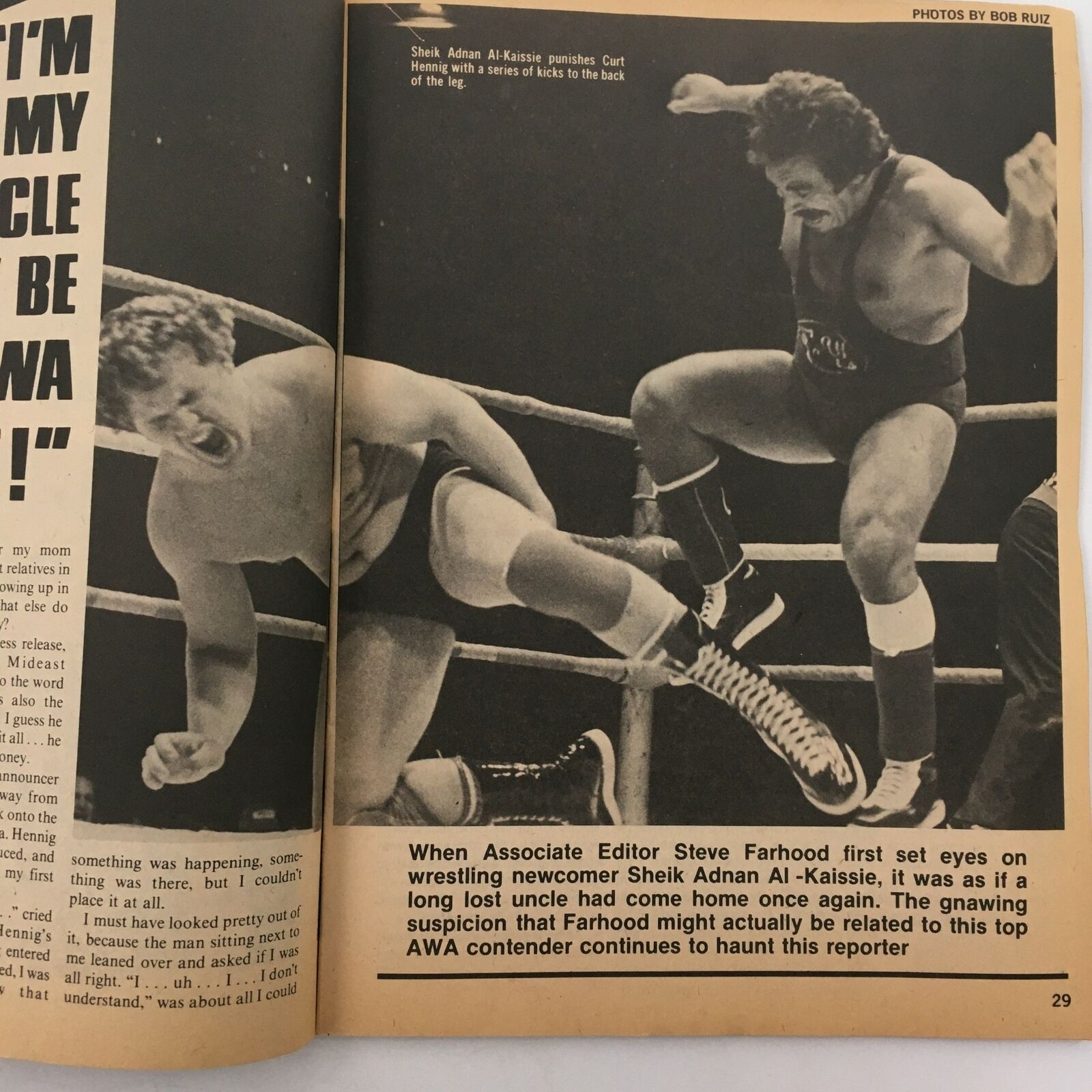 The Wrestler Magazine November 1981 Andre the Giant Return & Ken Patera Claims