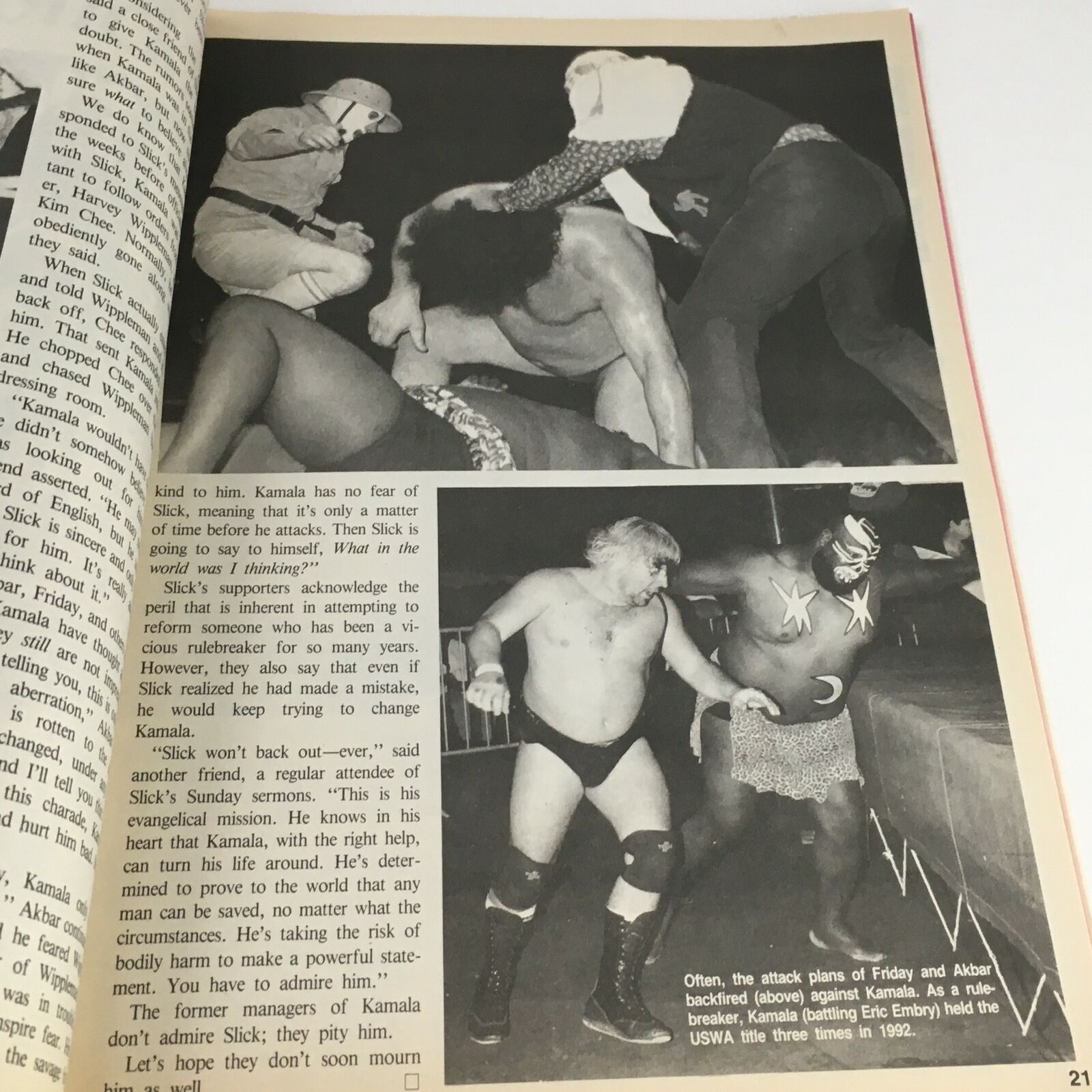 Wrestling Superstars Magazine April 1993 Big Van Vader, Rick Steamboat, No Label