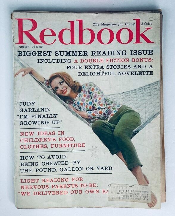 VTG Redbook Magazine August 1960 Vol 115 No. 4 Judy Garland & A Summer To Last