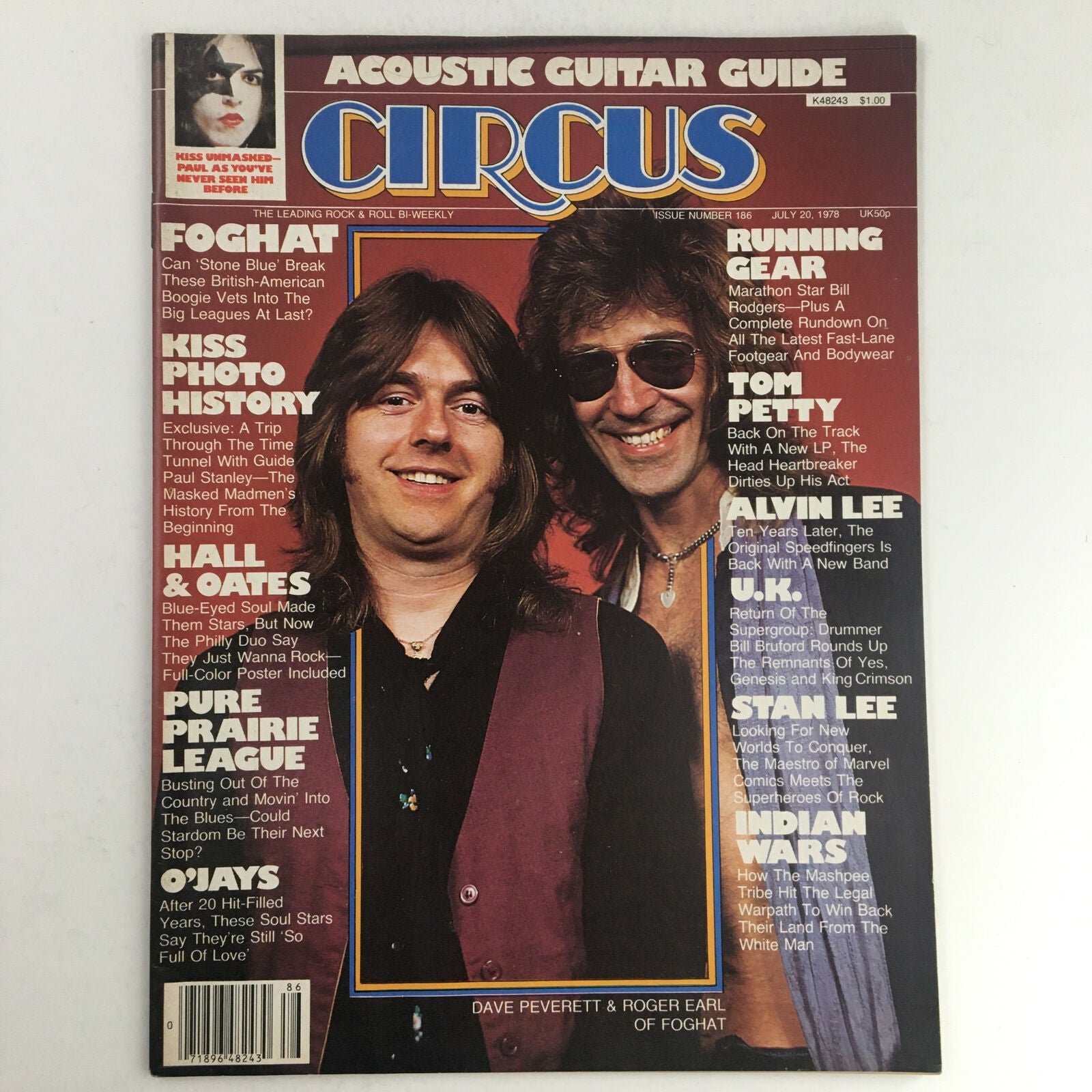 Circus Magazine July 20 1978 Dave Peverett & Roger Earl Foghat Poster No Label