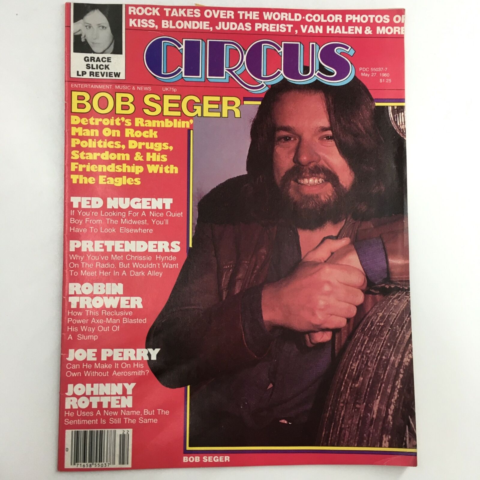 Circus Magazine May 27 1980 Bob Seger Cover & Van Halen Poster No Label