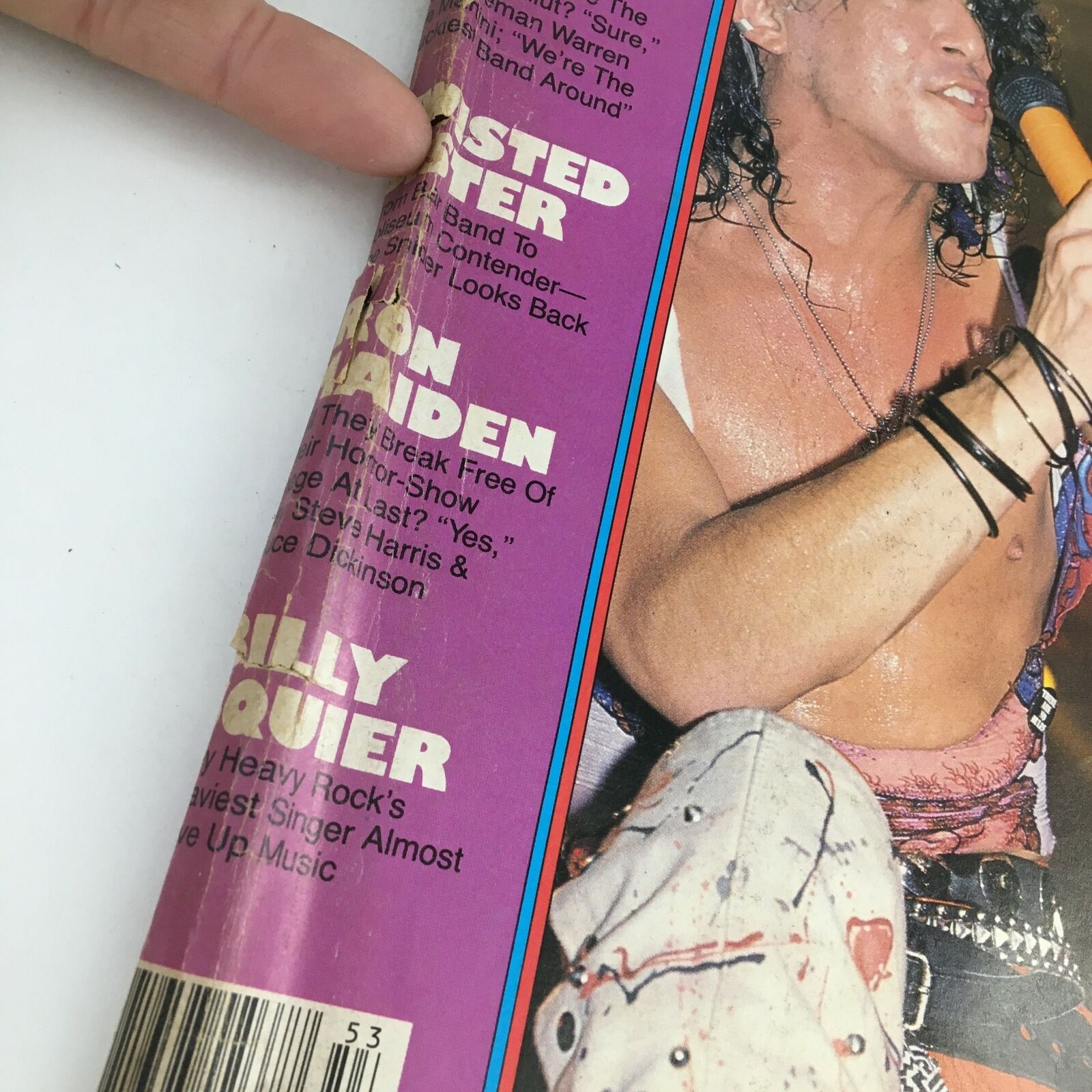 Circus Magazine December 31 1984 Iron Maiden, Stephen Pearcy, w Poster No Label