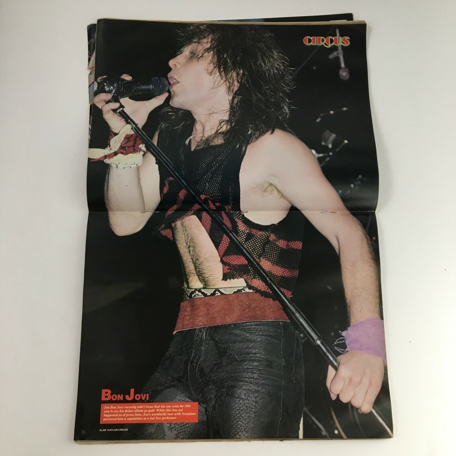 Circus Magazine December 31 1984 Iron Maiden, Stephen Pearcy, w Poster No Label