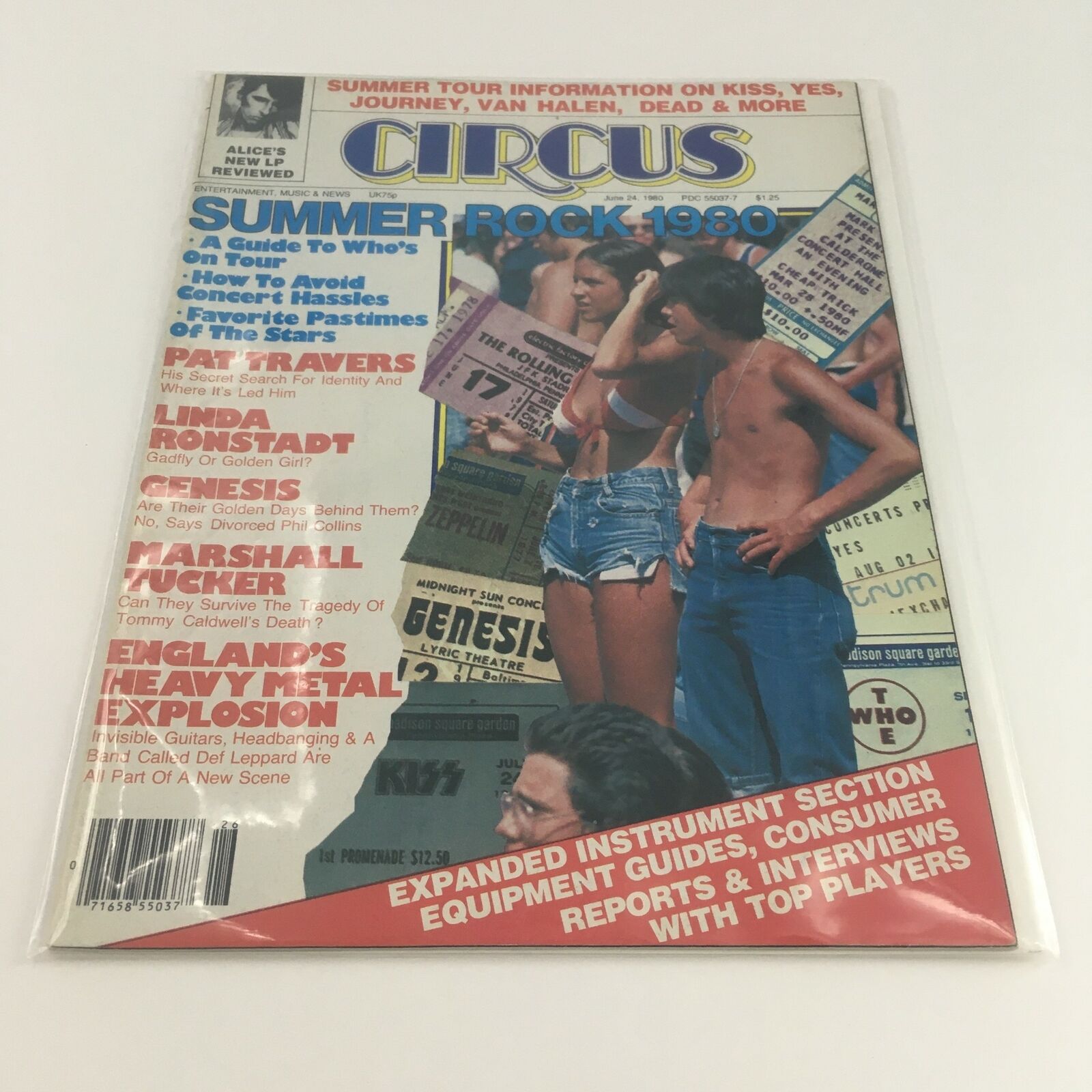 Circus Magazine June 24 1980 Linda Ronstadt & Marshal Tucker Feature No Label VG