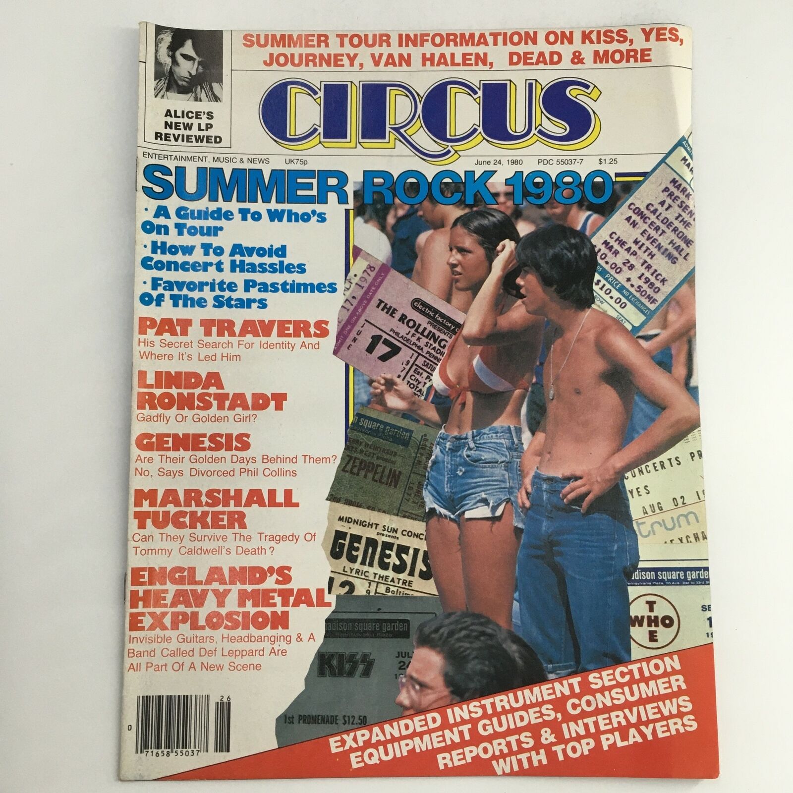 Circus Magazine June 24 1980 Alice & Steve Perry & Neal Schon Poster, No Label