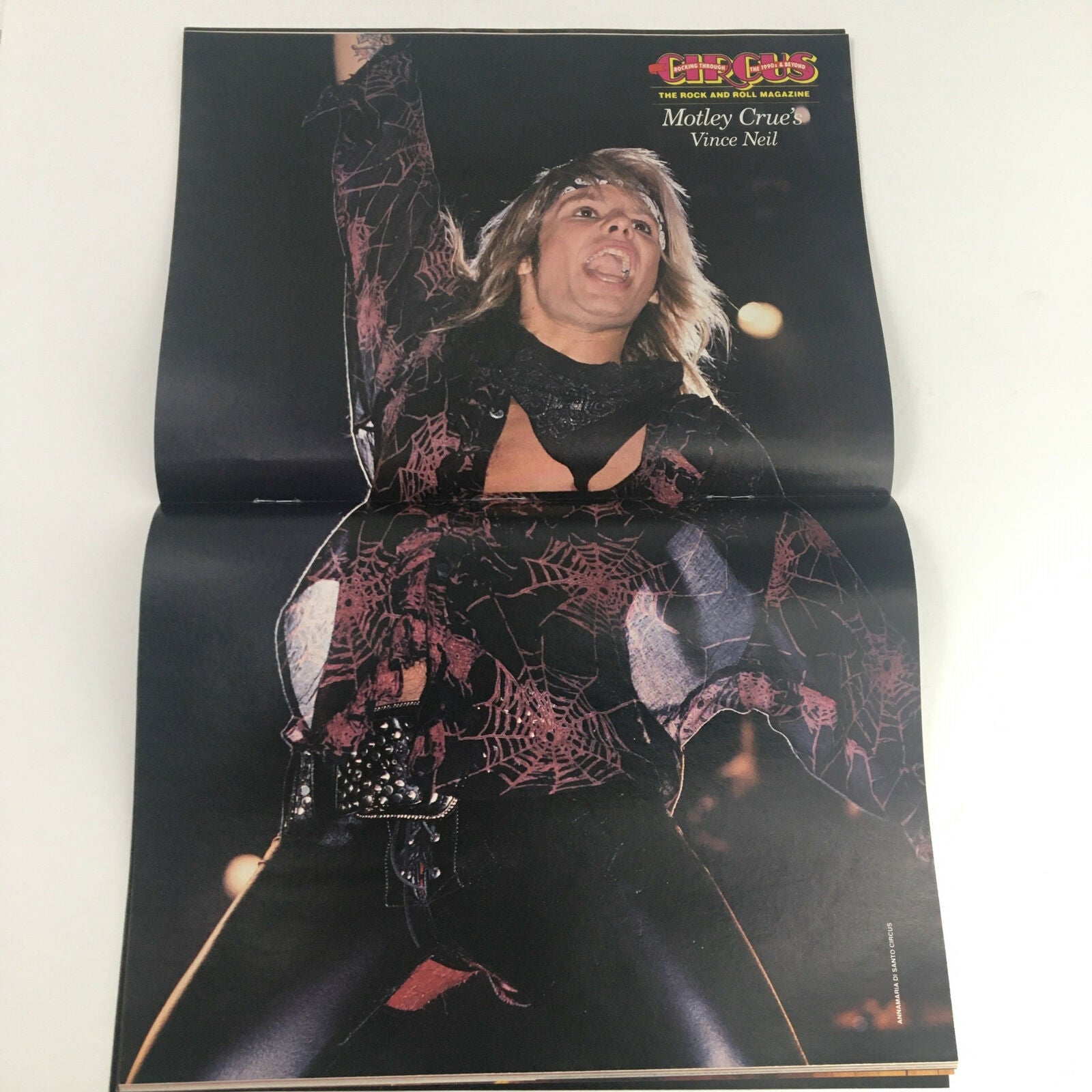 Circus Magazine May 31 1990 Sebastian Bach & Vince Neil w Poster No Label