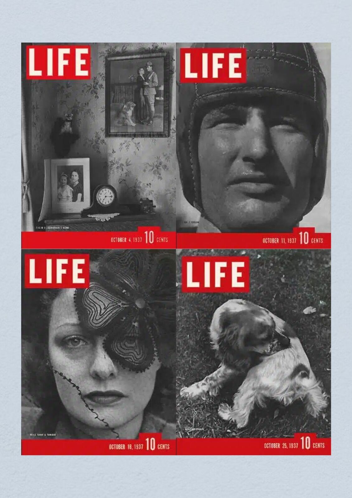 Life Magazine Lot of 4 Full Month of October 1937 4, 11, 18, 25